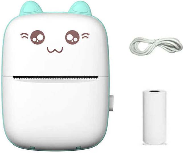 ENMORA Portable Thermal Printer for Kids Mini Printer (White) AKH31 zink technology-picture-40