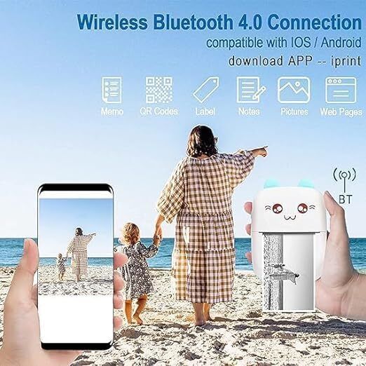 RHONNIUM Document Printing Bluetooth Mini Thermal Lable Pocket Printer Thermal Receipt Printer-image-23