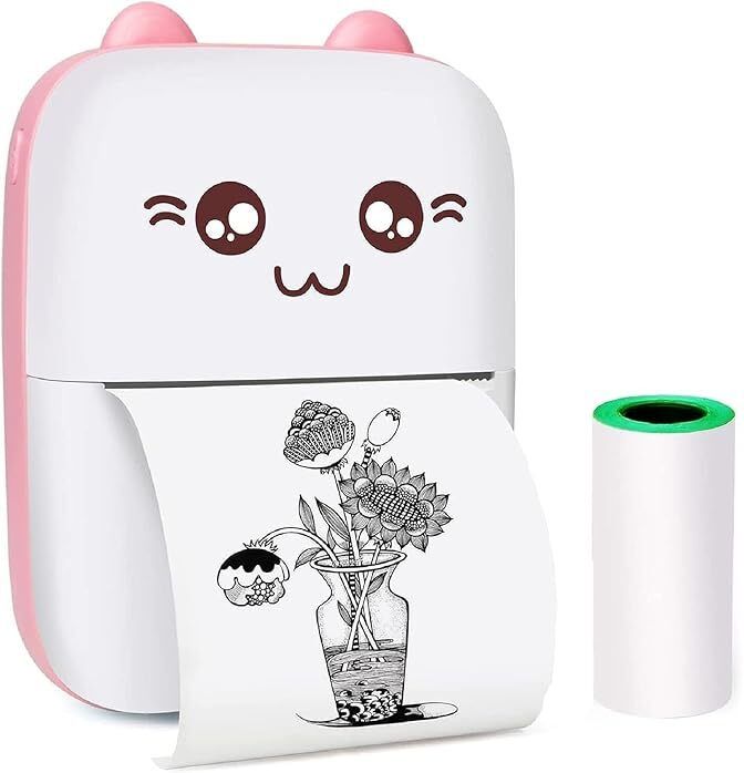 URANUS Mini BT Ink-free Black & White with 1 Free roll Thermal Printer-picture-41