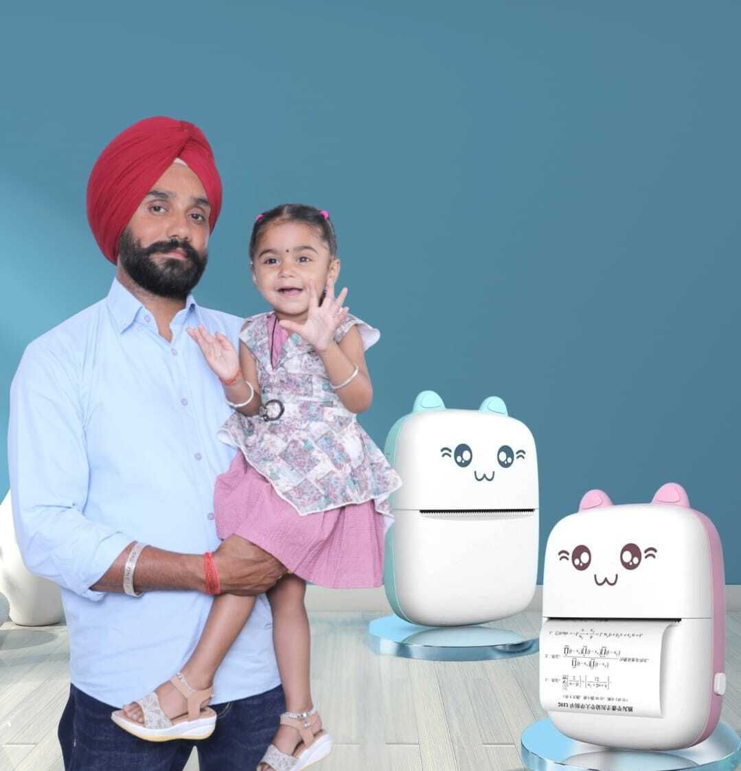 Kaash Inkless Bluetooth Pocket Printer Compatible with iOS, Android Printer Bluetooth Pocket Printer-image-0