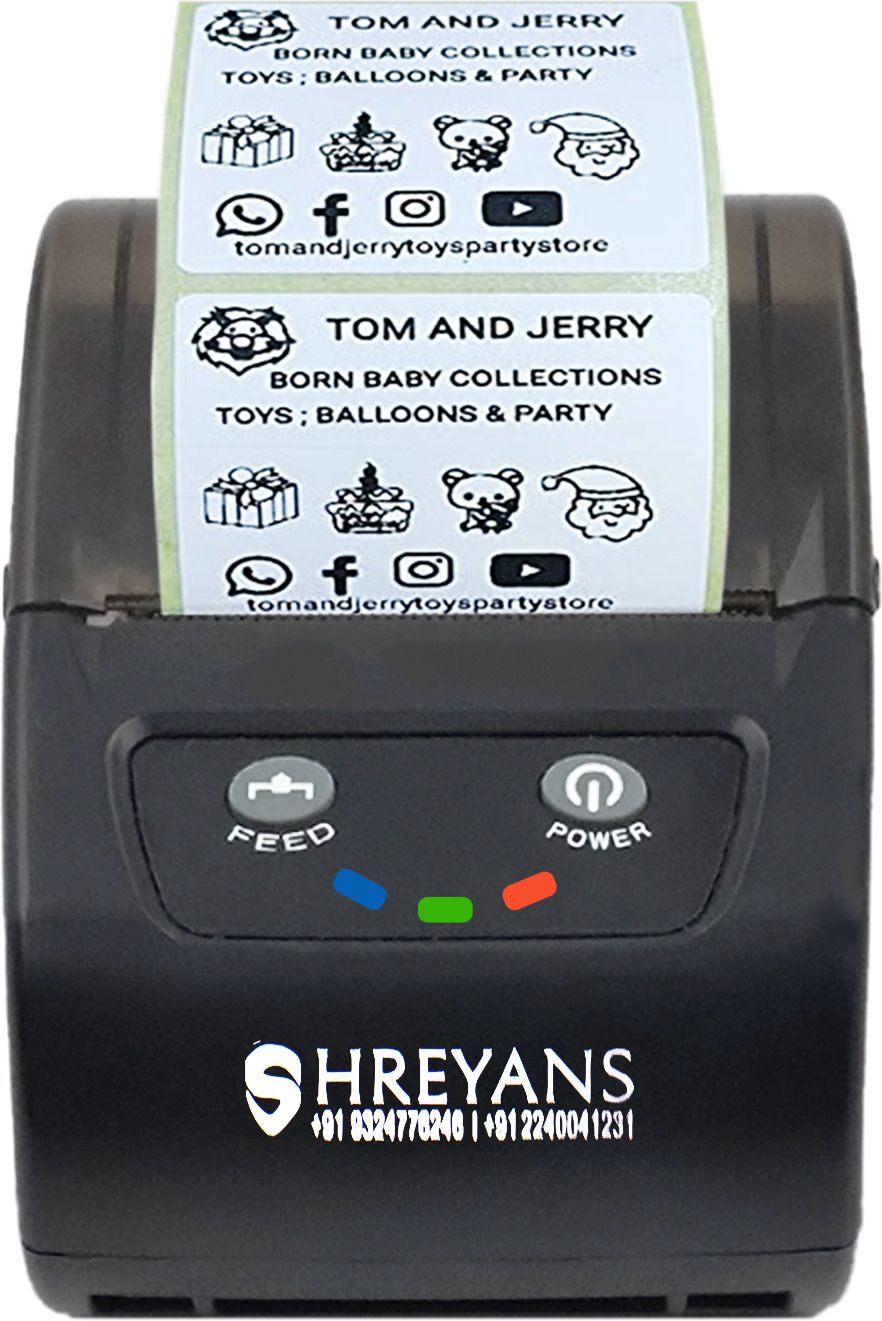 Shreyans mini printer Multi-function Monochrome Label Printer-image-48