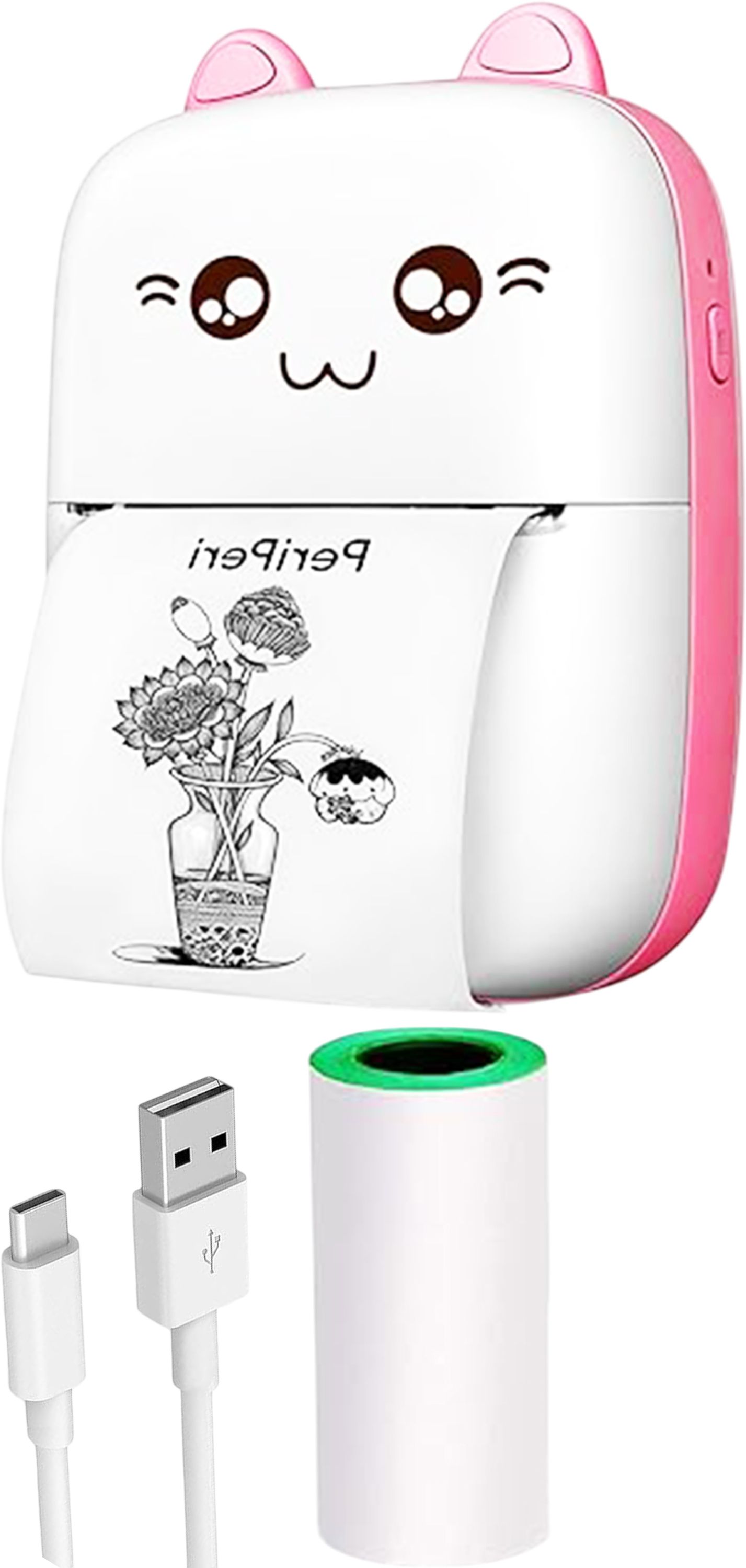 INSTRA Thermal Pocket Ink-free Mobile Office, Print Labels, Pictures Black & White MINI PRINTER-picture-15