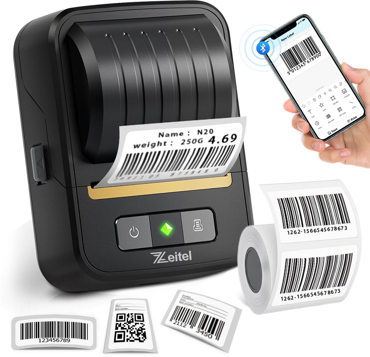 SERPLEX Mini Wireless Thermal Label Printer Label Printer-image-23