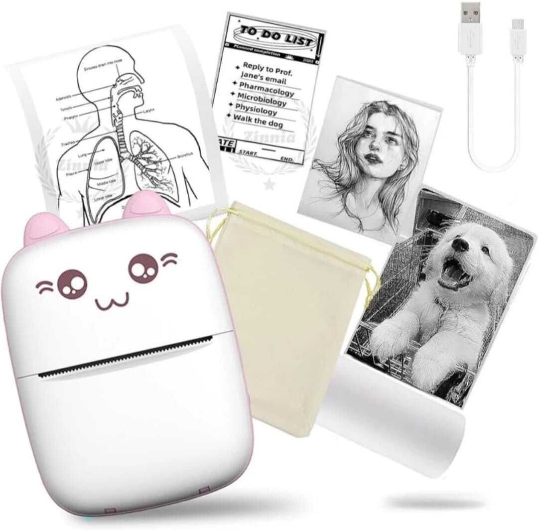 EVAAENTERPRISES mini thermal Bluetooth pocket printer for children pocket printer