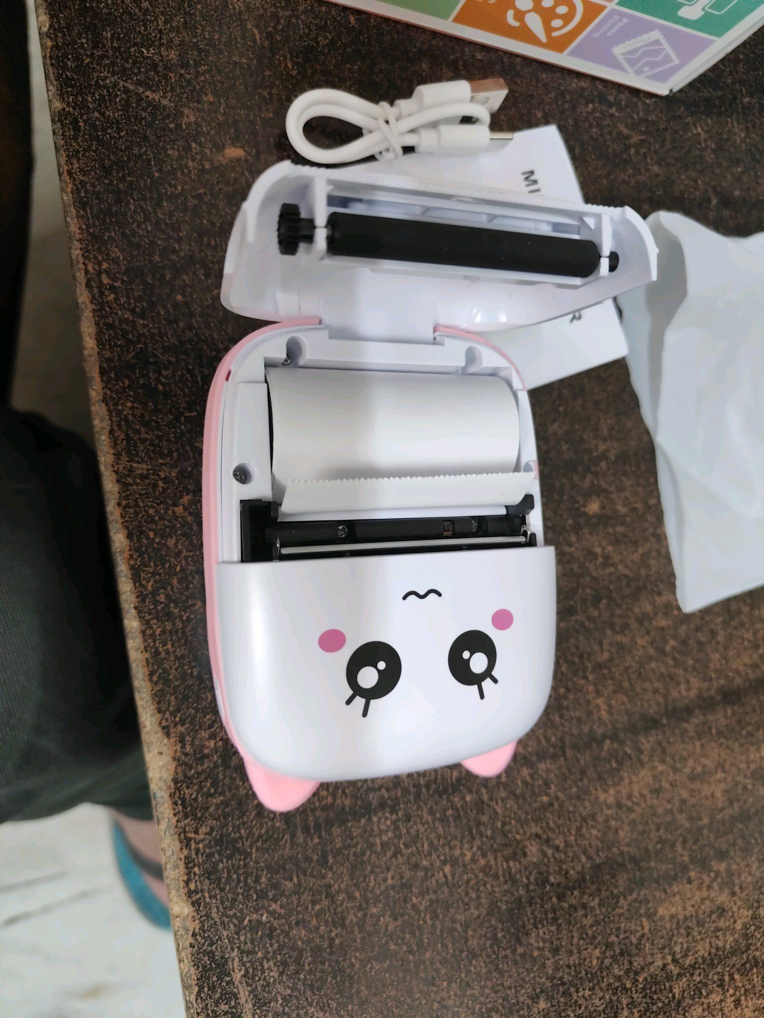 TECHEL pocket printer Mini Printer Paper cxz2 Single - TextUsed For: Title, Compare-picture-14