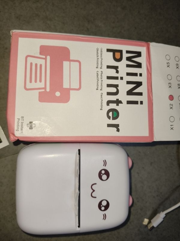 IMMUTABLE Printer Pocket Printer, Wireless Bluetooth Photo klo1 Single - TextUsed For: Title, Compare-picture-45