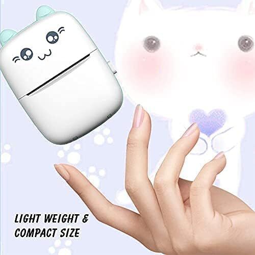 TECHEL Portable Thermal Printer for Kids Mini Printer (White) AKH37 zink technology-image-27