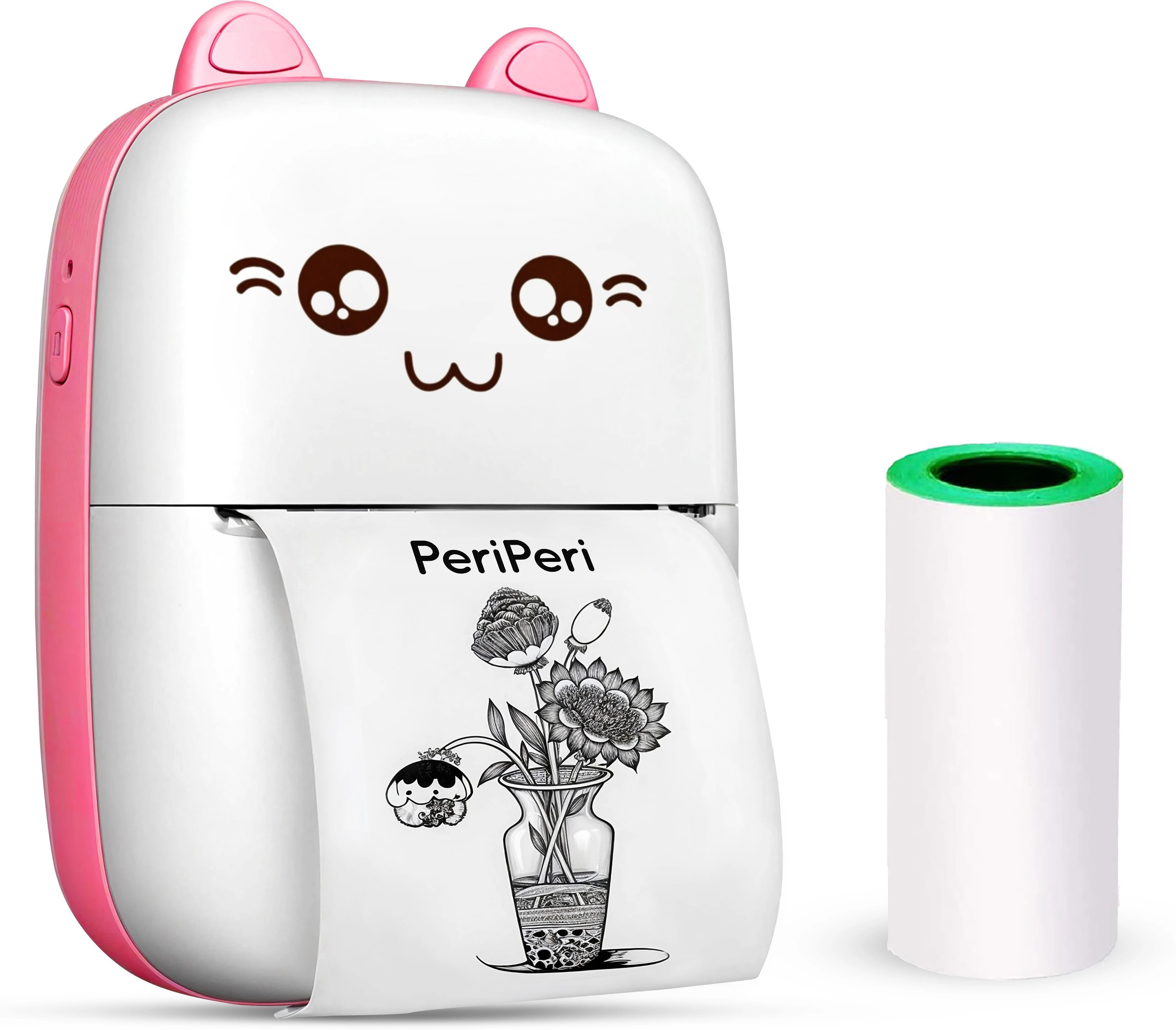 MA TRADES C6 Mini Bluetooth Thermal Printer Inkfree Portable Pocket Printer (Pink) Mini printer-picture-39