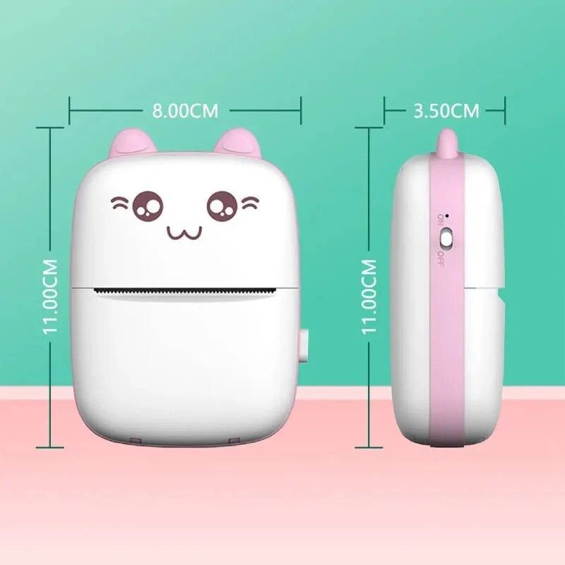4uonly Mini Printer Fast Paper Output Multi-function Label Printer dsa16 Single - TextUsed For: Title, Compare-picture-17