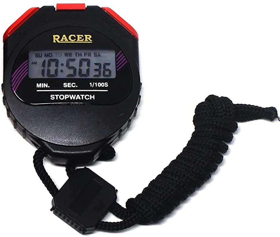 balrama Waterproof Professional Stopwatch with Lap Function + Stop & Go Function 3 Button Triple Mode Water Resistant Sports Timer Stopwatch Digital Tally Counter Chronograph Countdown Timer with Alarm & Date Racer Winner Tuffman W-307 Stop Watch Digital Tally Counter image 1
