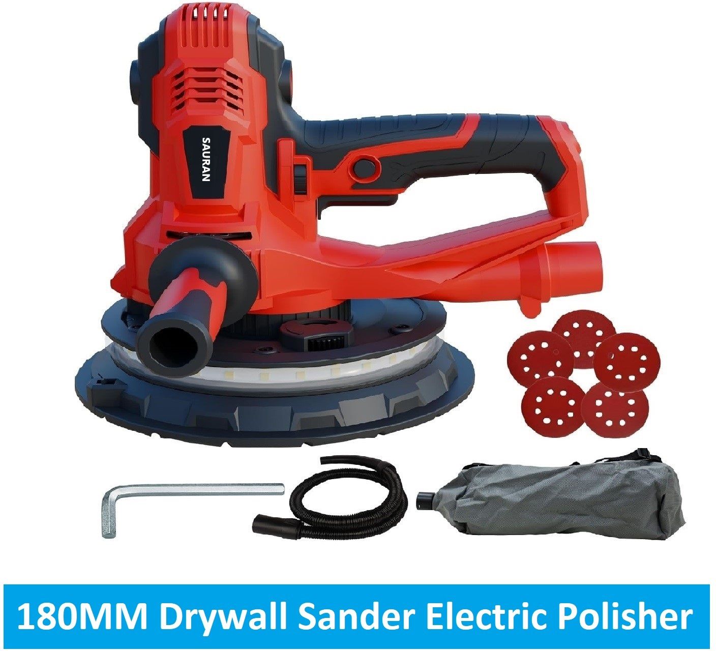 (ELP1) 180MM Electric Drywall Sander And Polisher Wall Sanding Tool Paint Polisher-image-8