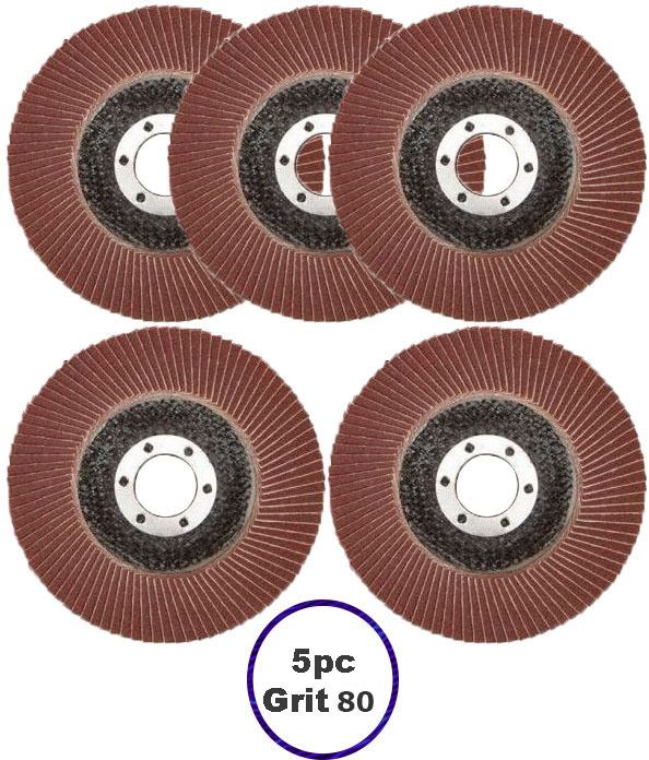 inditrust new 4inch 5pc Flap Wheel Set 80 Grit 100X16mm Metal Polisher-picture-43