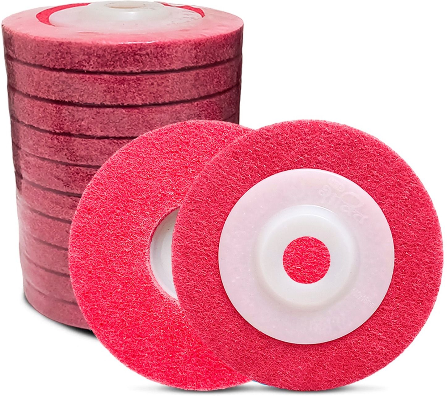 Shakti 12mm Non Woven Polishing Disc 4inch (pack of 5pcs) Nylon Fiber Buffing Polishing Pad Disc for Abrasive Sanding, Paint & Rust Remover Disc Plastic Polisher-image-37