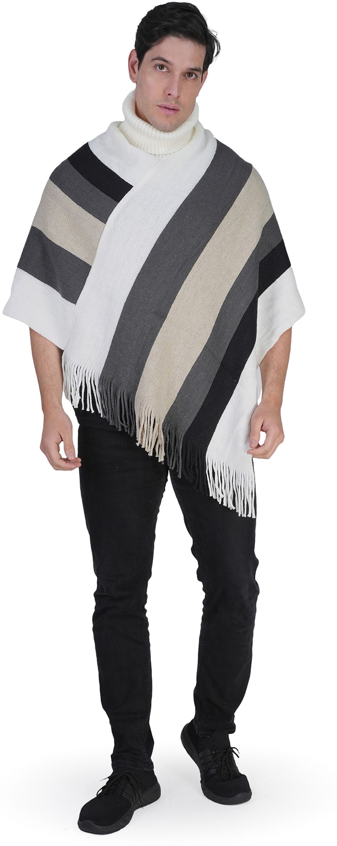 Wool Blend Poncho