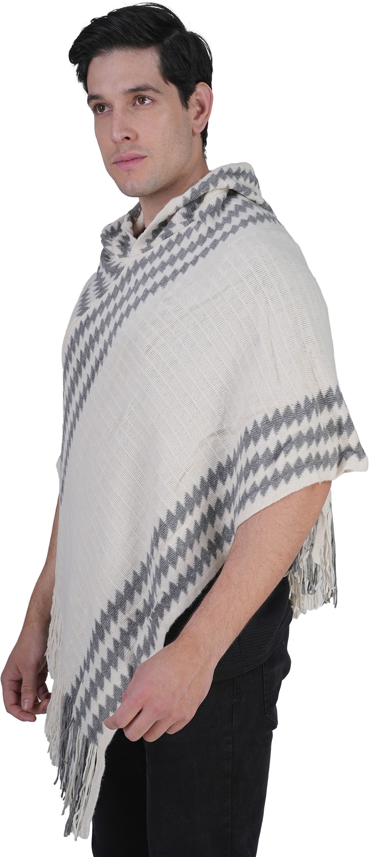 Wool Blend Poncho