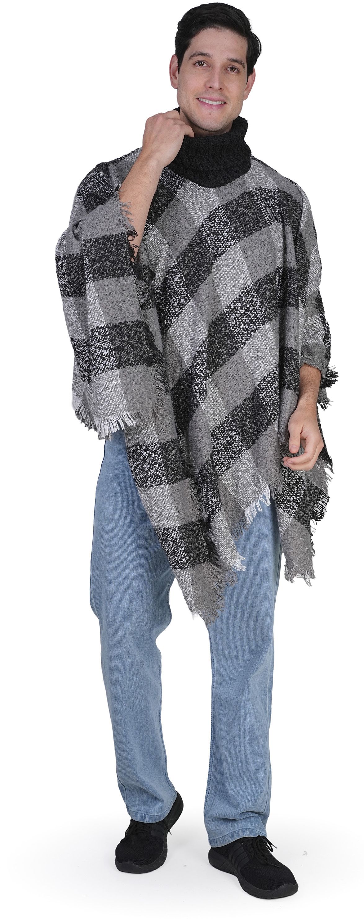 Wool Blend Poncho