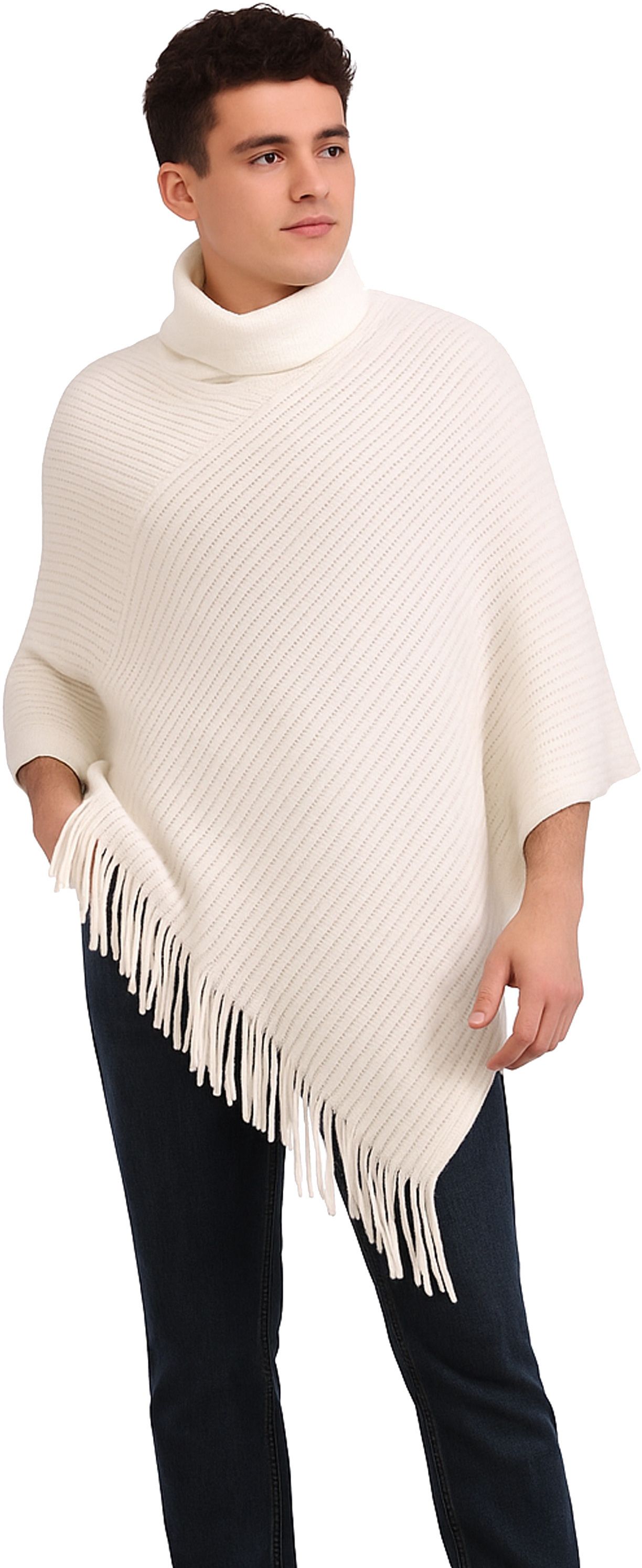 Wool Blend Poncho