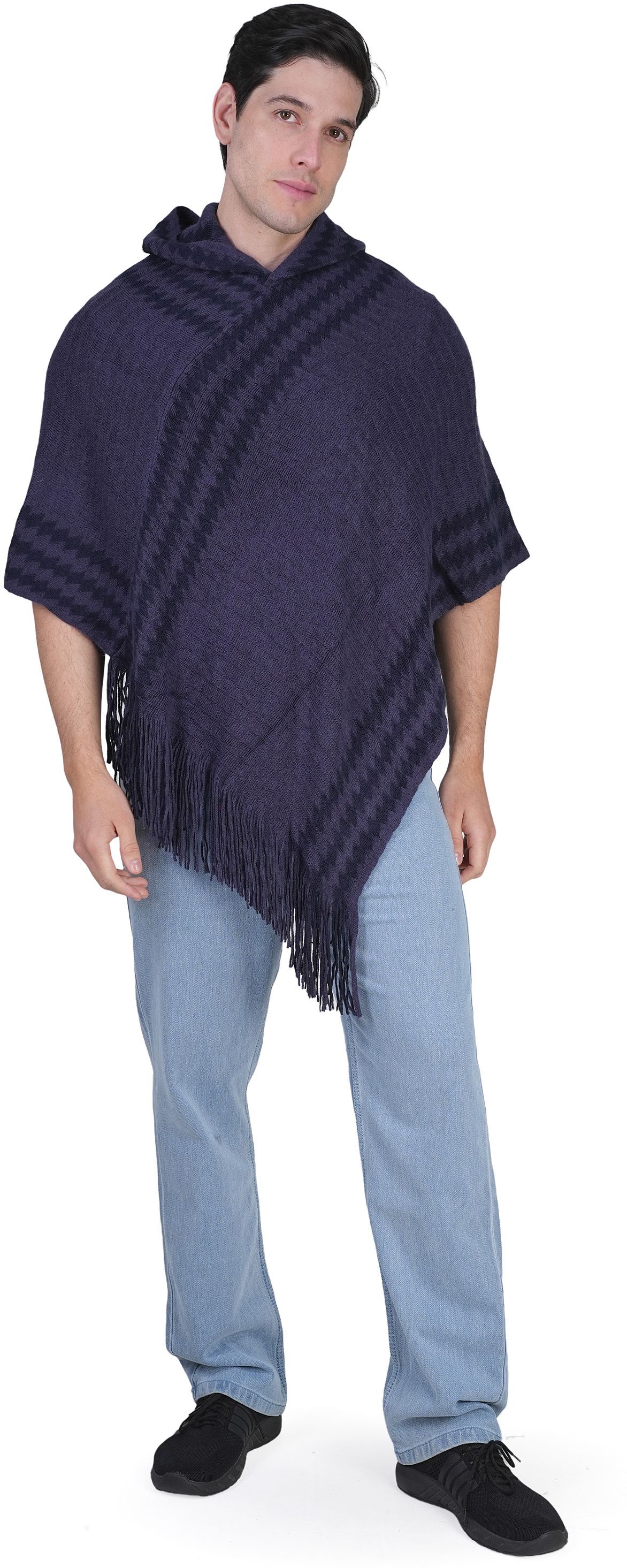 life and style Wool Blend Poncho-picture-24