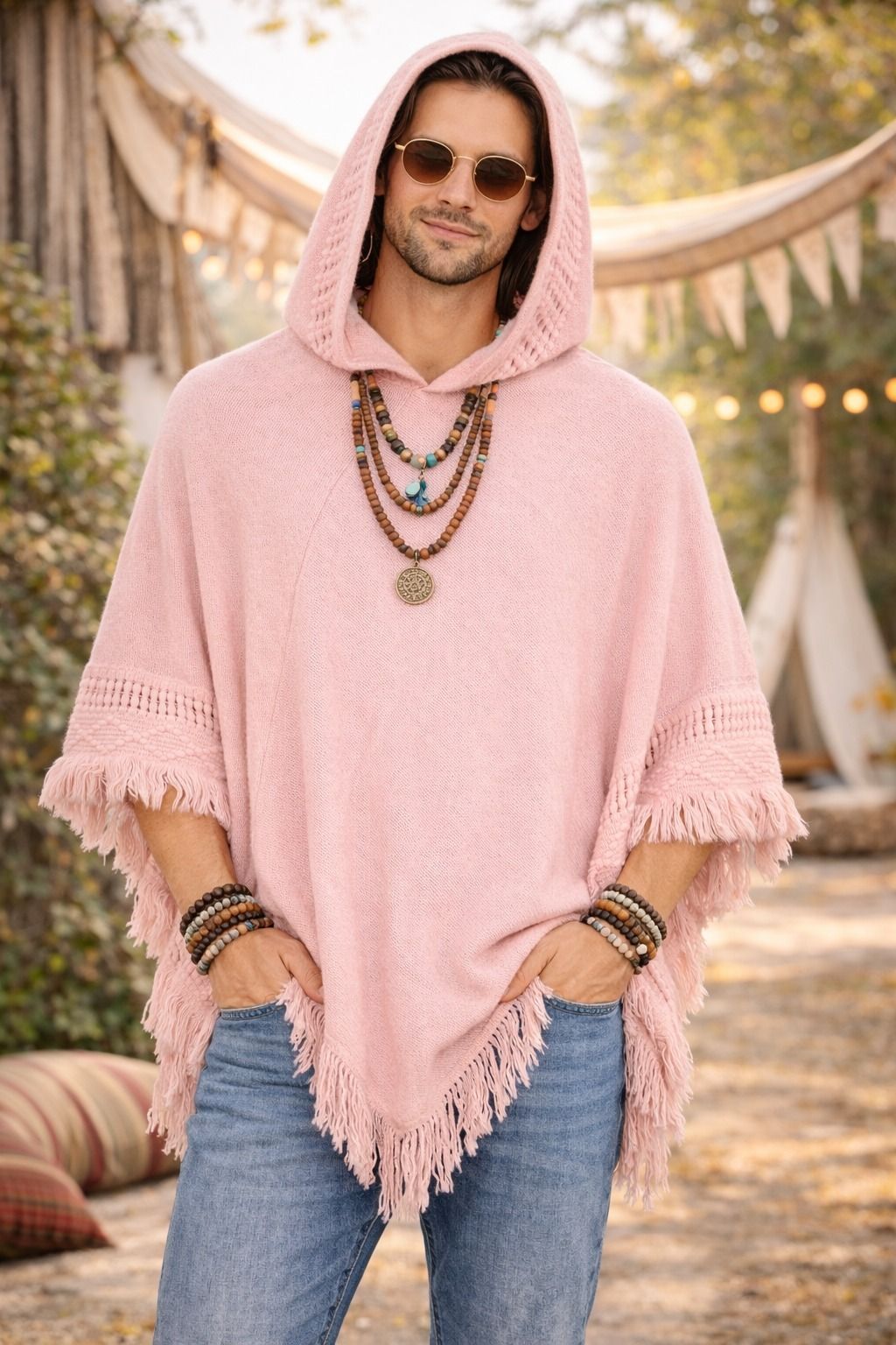 life and style Wool Blend Poncho-picture-29
