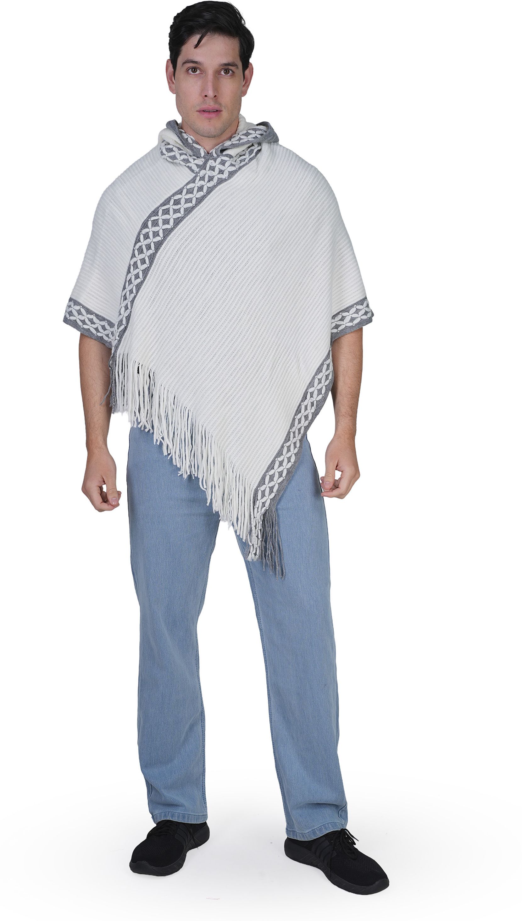 Wool Blend Poncho