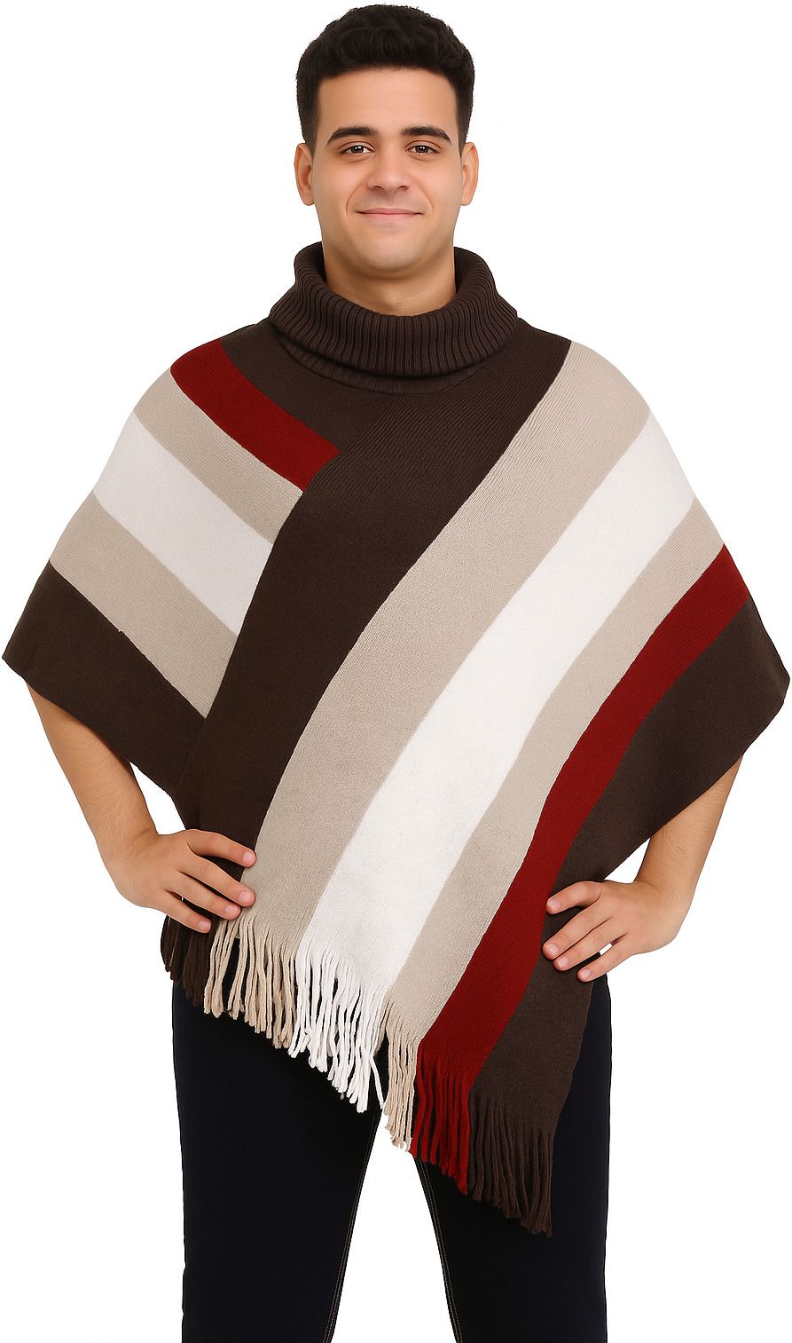 Wool Blend Poncho