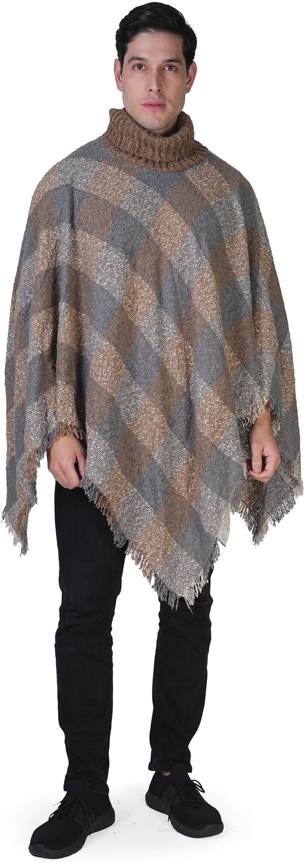 life and style Wool Blend Poncho-picture-28