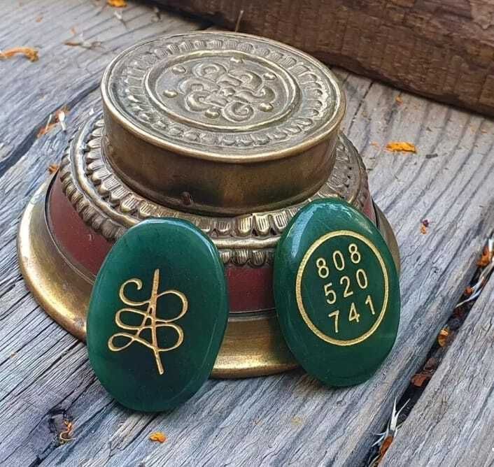 nuira Original Zibu Green Aventurine Stone-Green Jade Crystal Sto Crystal, Gold-picture-13