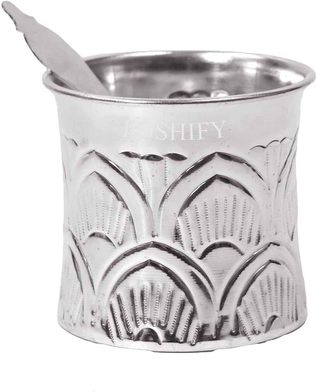 German Silver Panchpatra Set for Pooja, Spiritual Rituals, Home Decor, Gifting Silver-image-4