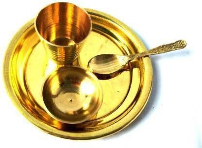shubhthali Kanha Ji Bhog Bartan Gold-picture-35