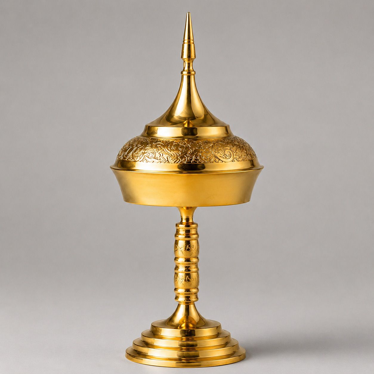 Assamese Brass Xorai with Lid for Pan Tamul | Traditional Pooja & Wedding Gift Brass, Gold-image-40