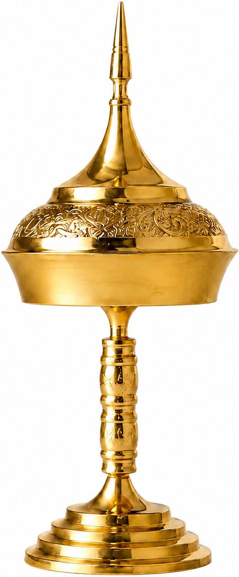 b s enterprise Assamese Traditional Brass Tamul Dani with Lid & Stand Tray Serving Set-picture-38