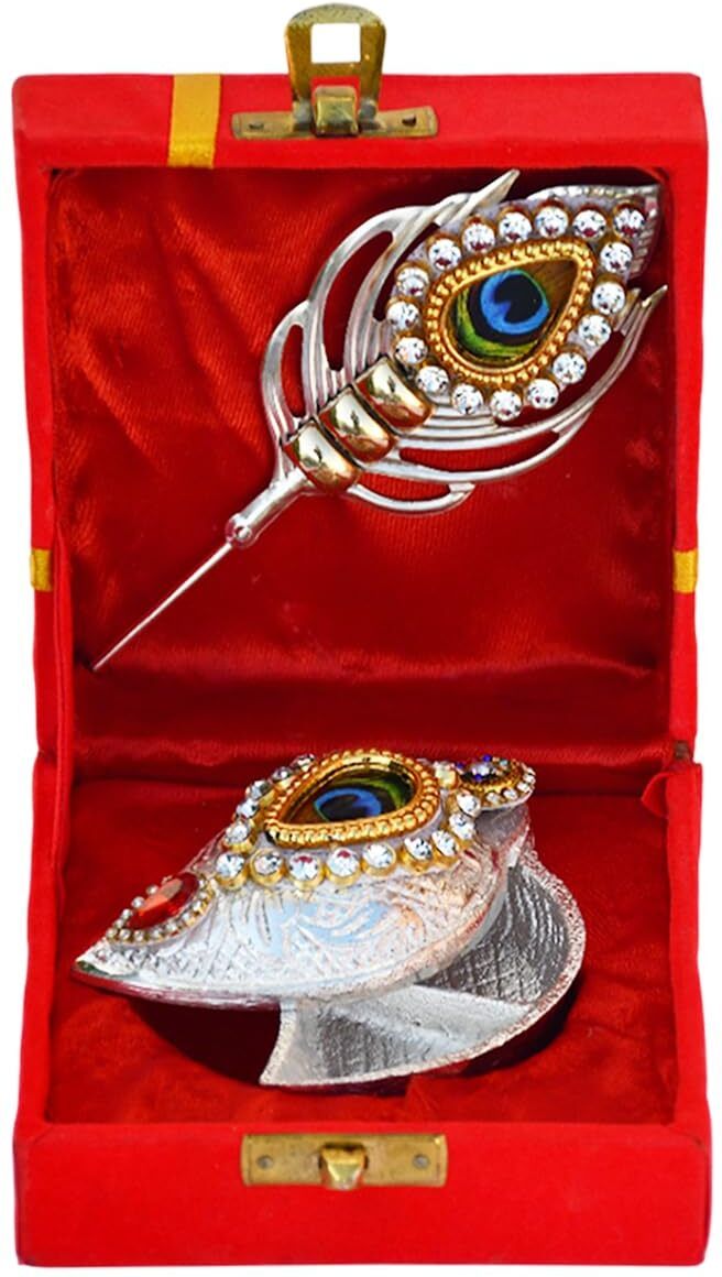 German Silver Tilak Set with Gift Box Return Gift for Pooja Wedding Housewarming Silver-image-47