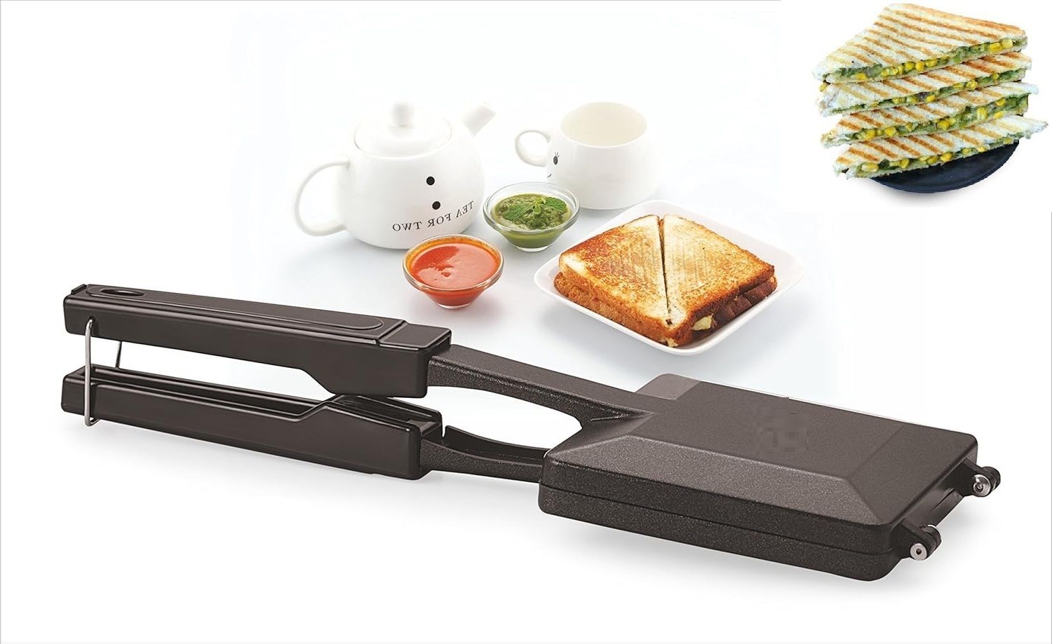 rectitude Best Quality Non-Stick Gas Toaster Compatibility for Griller Sandwich Maker T018 2 W Pop Up Toaster-picture-34