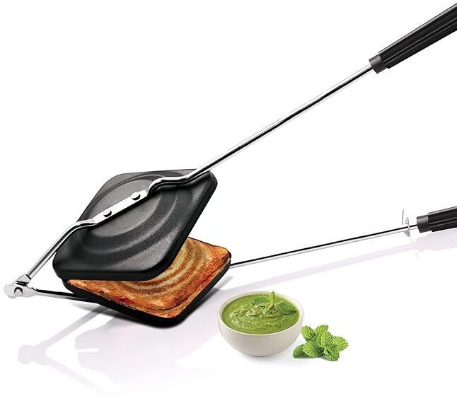 Premium Manual Non-Stick Sandwich Gas Toaster/Sandwich Maker Grill, Toast 0 W Pop Up Toaster