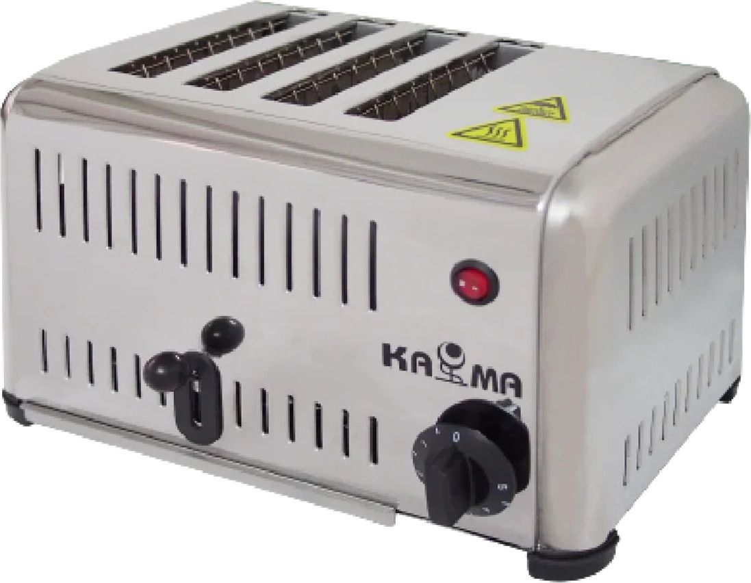 4 Slice Stainless Steel Bread Toaster 3200W – Fast Heating & Even Toasting 3200 W Pop Up Toaster