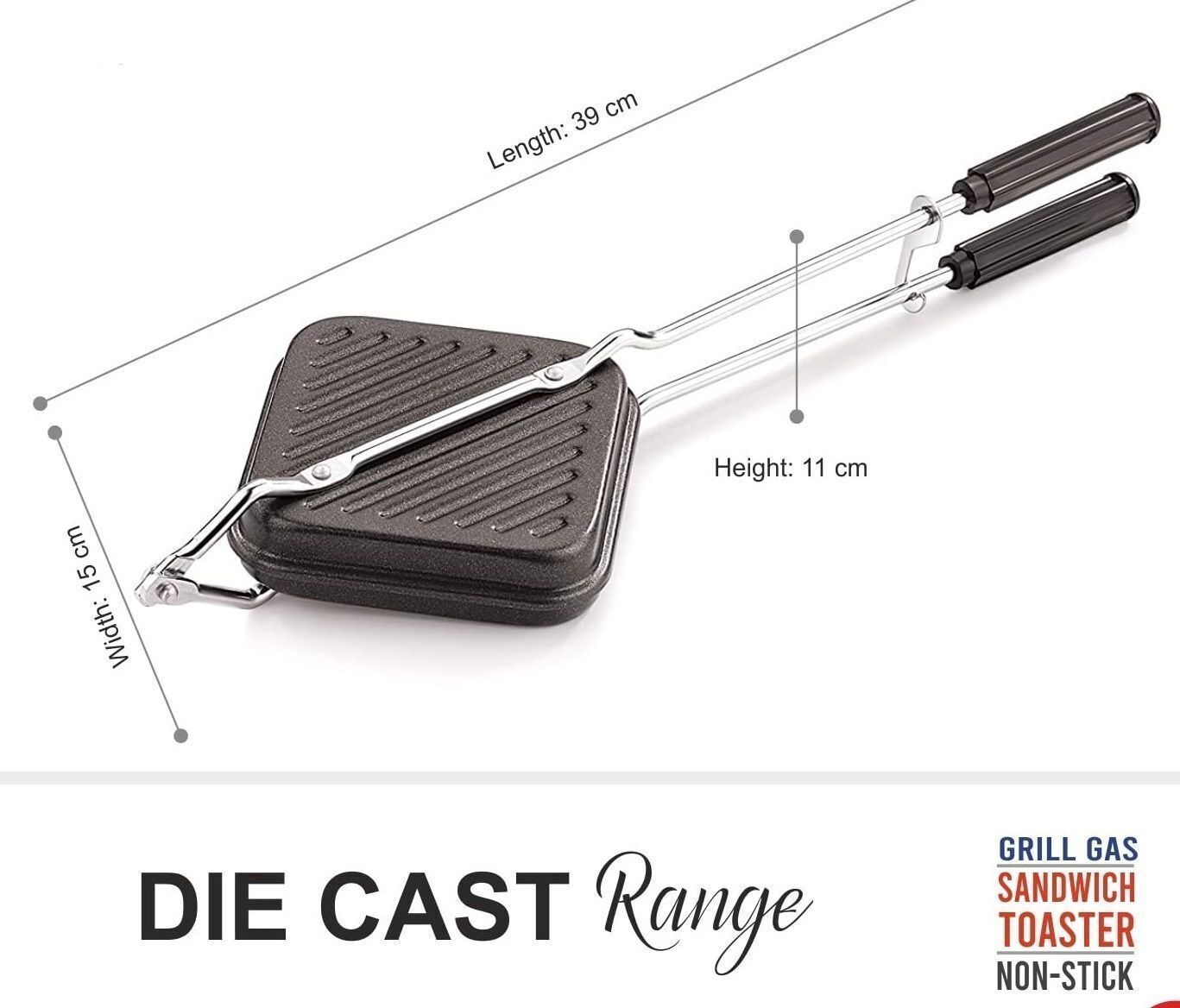 Permium Non-Stick Aluminium Grill Sandwich Toaster/Sandwich Maker/Gas Toaster 200 W Pop Up Toaster