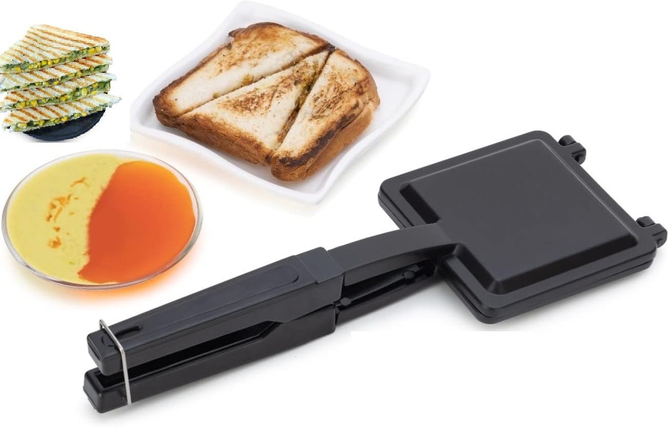rectitude Best Quality Non-Stick Gas Toaster Compatibility for Griller Sandwich Maker T35 2 W Pop Up Toaster-picture-33