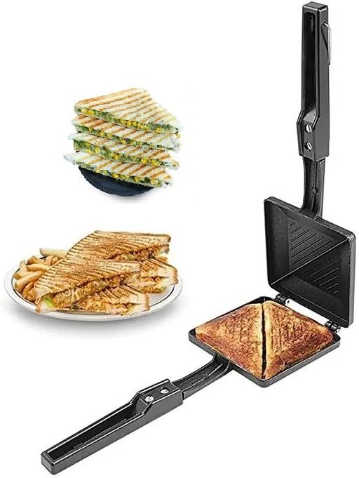 rectitude Best Quality Non-Stick Gas Toaster Compatibility for Griller Sandwich Maker T019 2 W Pop Up Toaster-picture-23