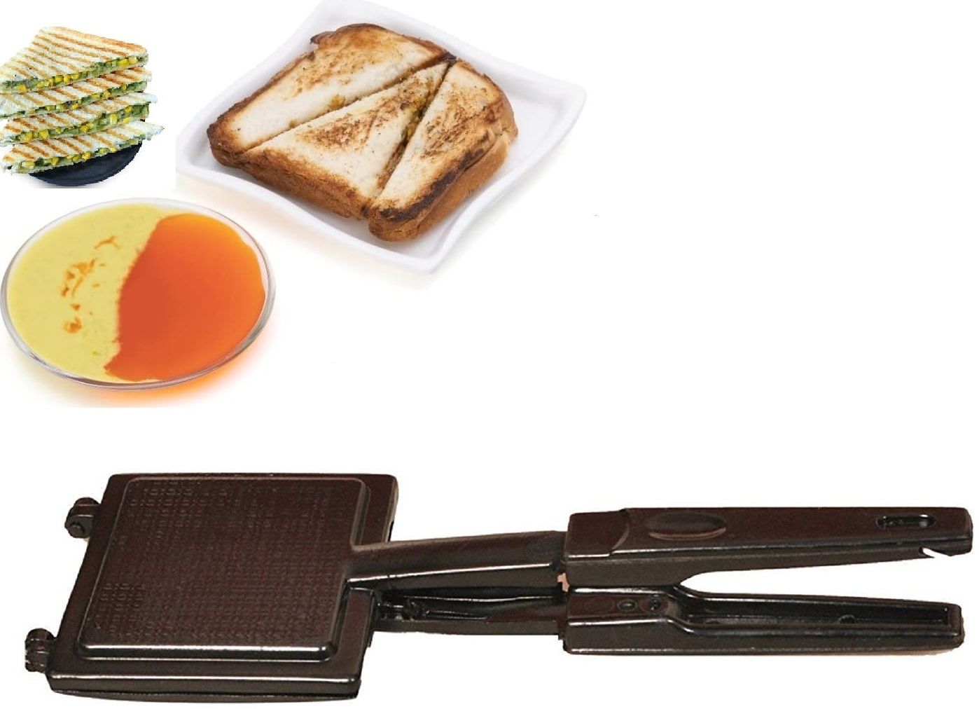rectitude Best Quality Non-Stick Gas Toaster Compatibility for Griller Sandwich Maker T36 2 W Pop Up Toaster-picture-13
