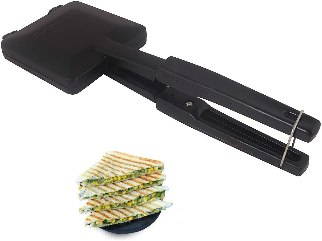 rectitude Best Quality Non-Stick Gas Toaster Compatibility for Griller Sandwich Maker T04 2 W Pop Up Toaster-picture-39