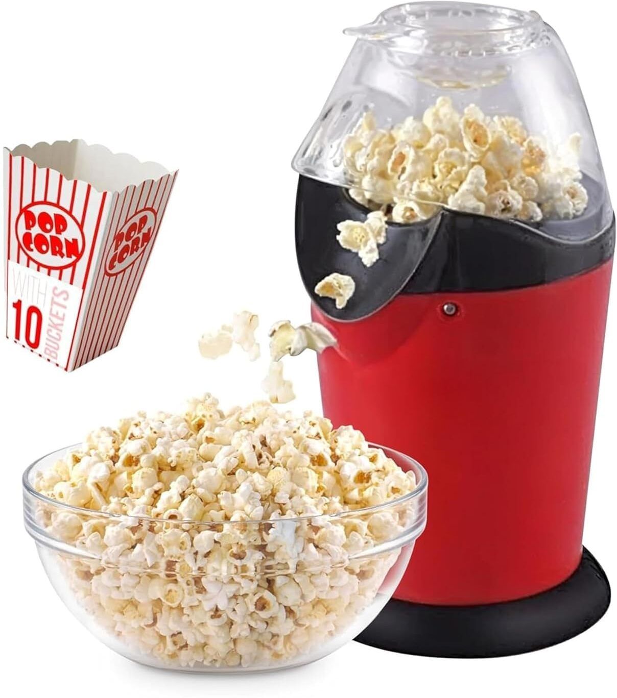 livvora Electric Popcorn Maker Hot Air Popper Machine 1 L Popcorn Maker-picture-21