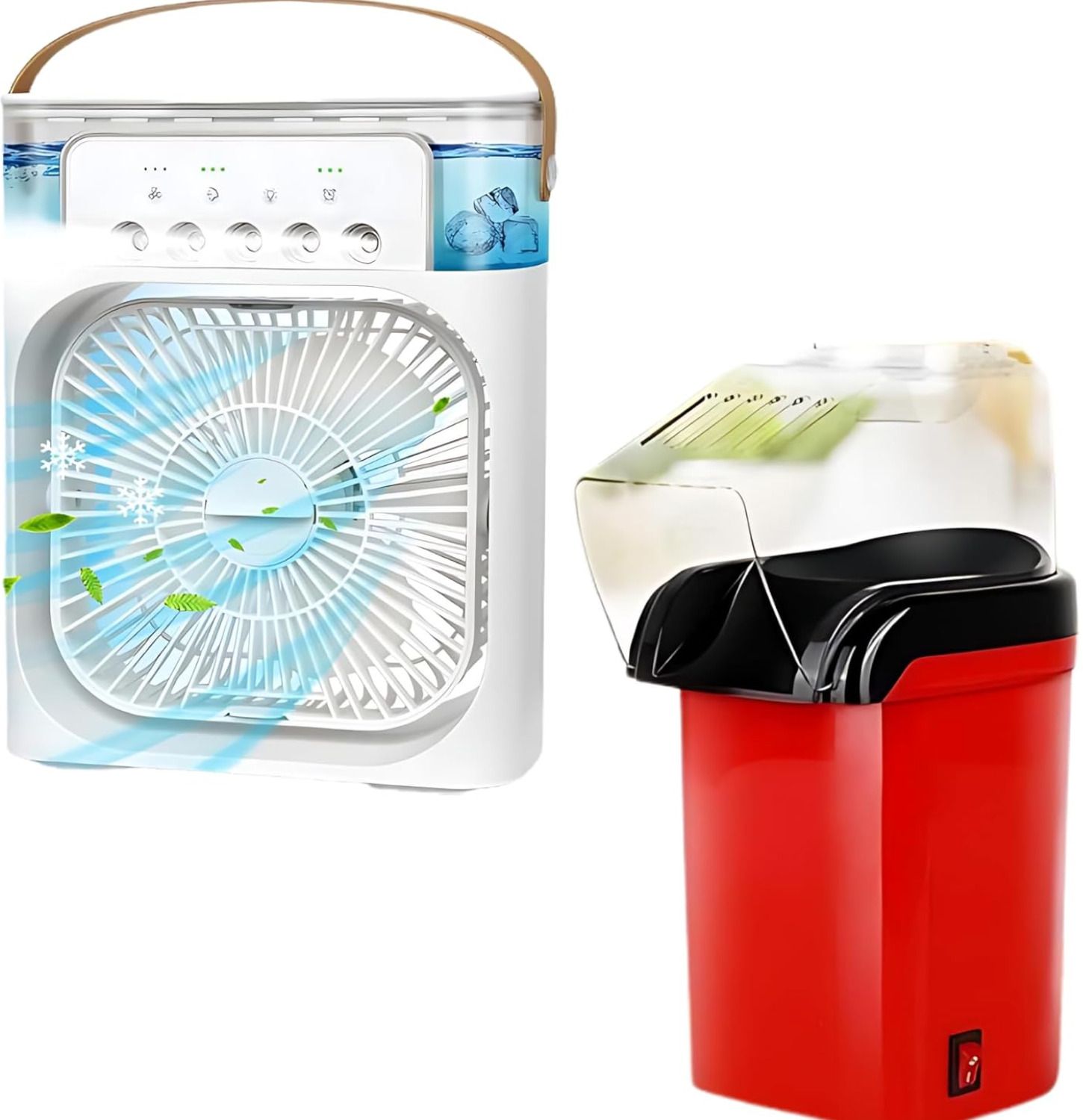Lipzie Combo C971 Mini Spray fan, & Popcorn Maker Machine, Oil Free Popcorn 60 g Popcorn Maker-picture-35