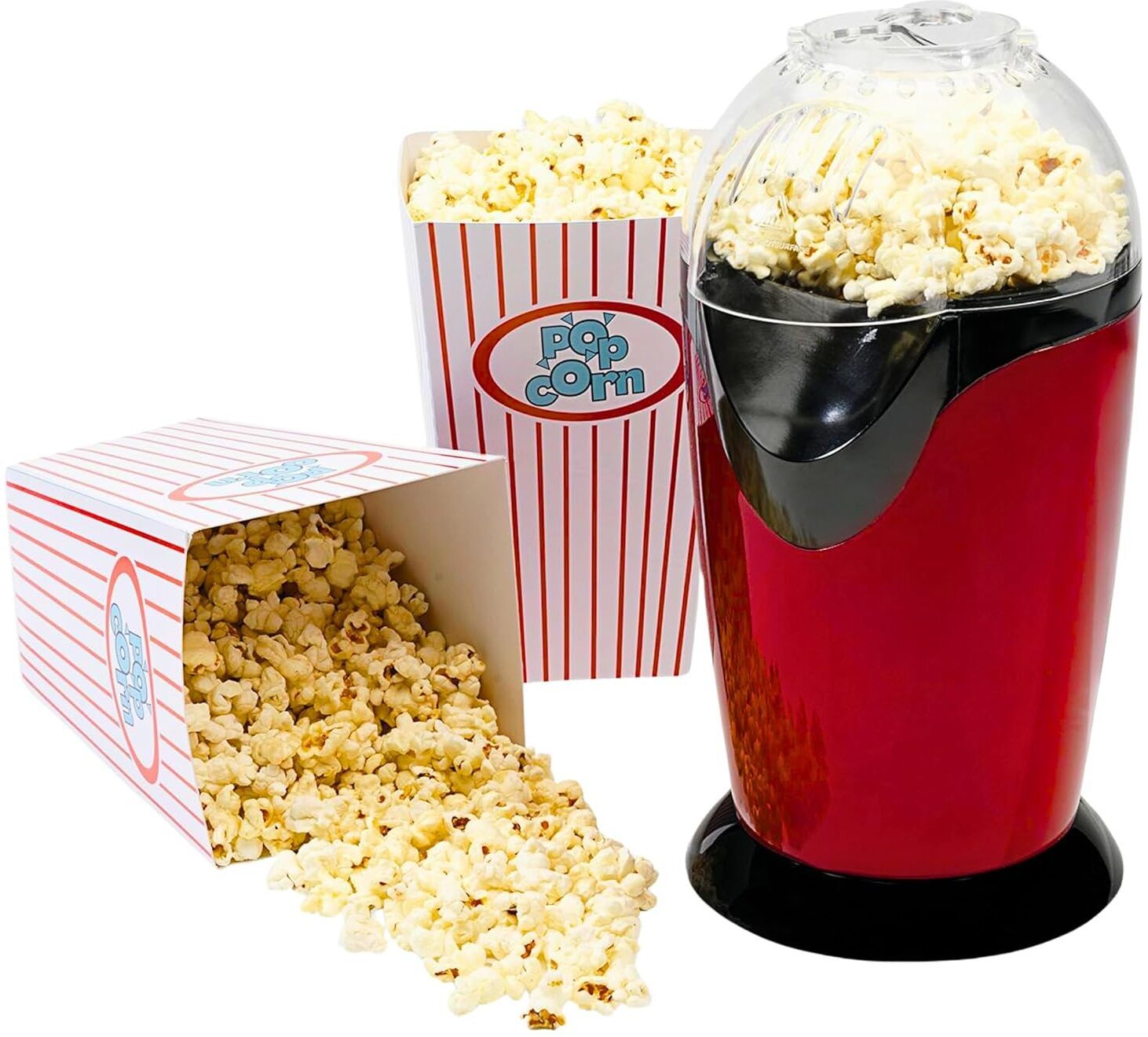 Electric Popcorn Maker, 1200W Power, Transparent Chute 1 L Popcorn Maker-image-20