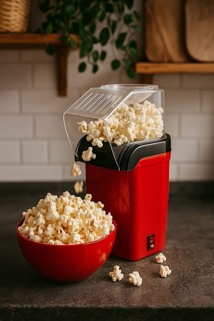 Venturer 1200W Mini Electric Popcorn Maker Machine for Home, Oil-Free Hot Air Electric Hot Air Mini Popcorn Maker 100 g Popcorn Maker-picture-13