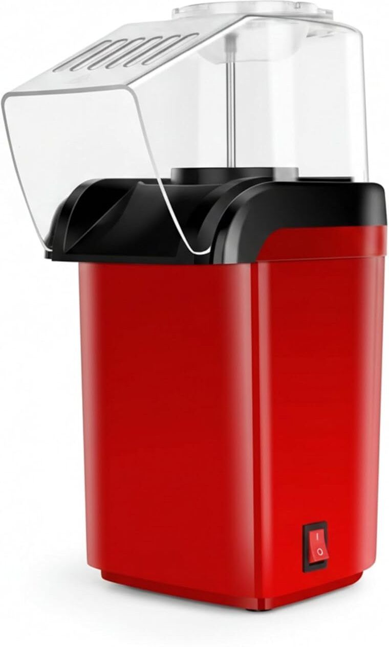 5 star plus Cool-Touch Handles & Non-Slip Base for Home Snacking 1200W Electric Popcorn Maker with Quick Popping Oil-Free Hot Air Popcorn Machine 650 g Popcorn Maker-picture-10