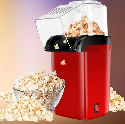 Electric Hot Air Popcorn Maker 1200ml Healthy Home Party Popper PHM-SML-2025-01 1200 ml Popcorn Maker-image-9