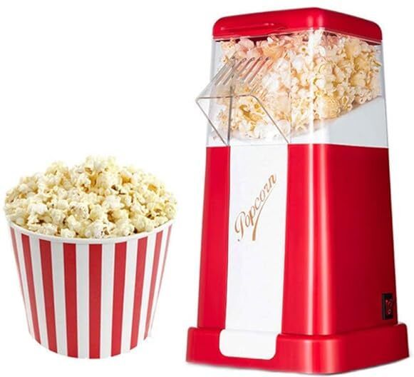 rhobos Electric Popcorn Maker, Retro Style, Low-Calorie, Removable Lid 1 L Popcorn Maker-picture-27