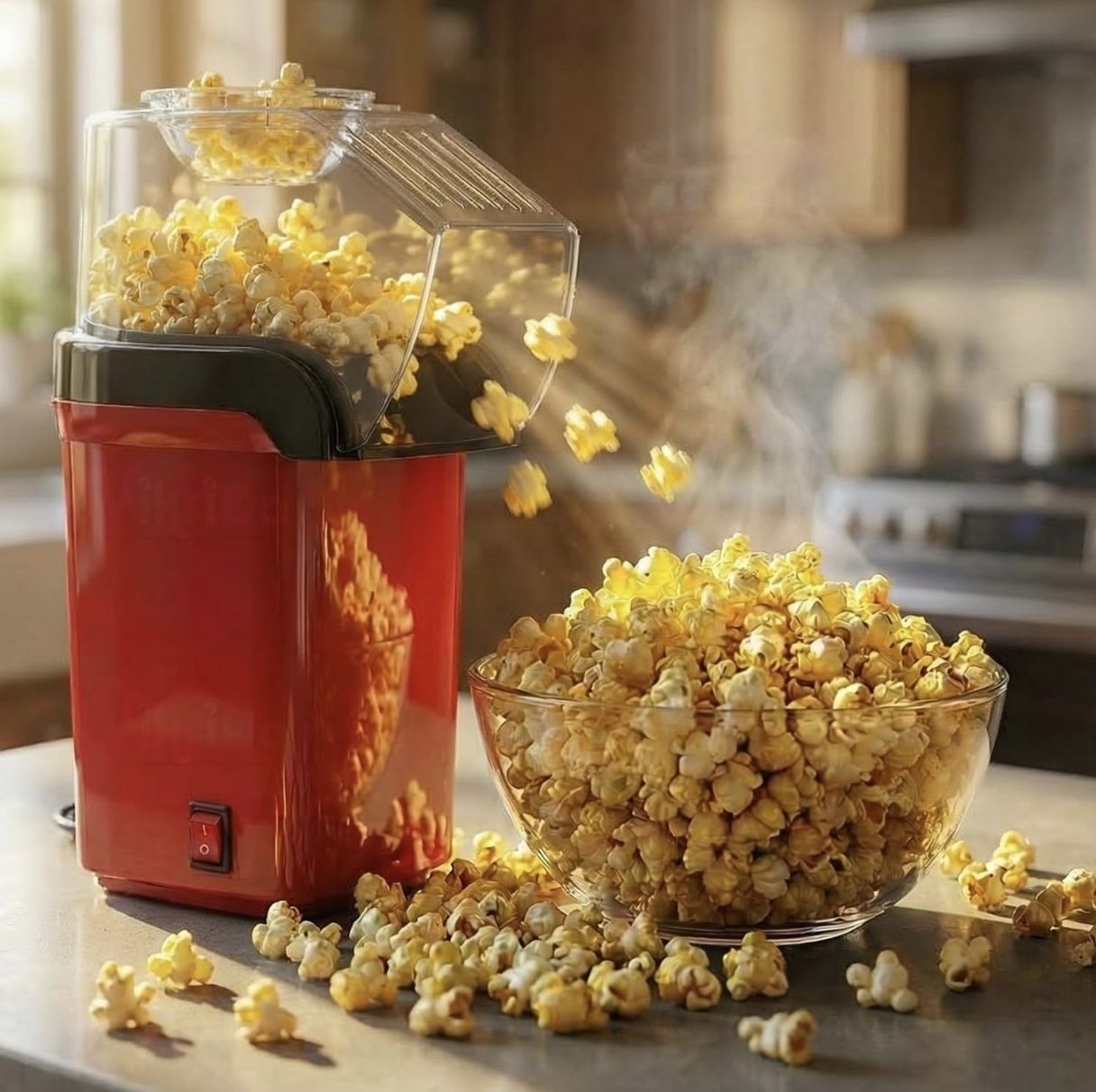 Hot Air Popcorn Maker PM-01 1200 ml Popcorn Maker-image-4