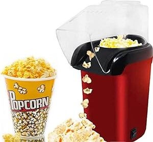 Hot Air Popcorn Popper Electric Machine Snack Maker with Removable Lid Popcorn maker 500 ml Popcorn Maker