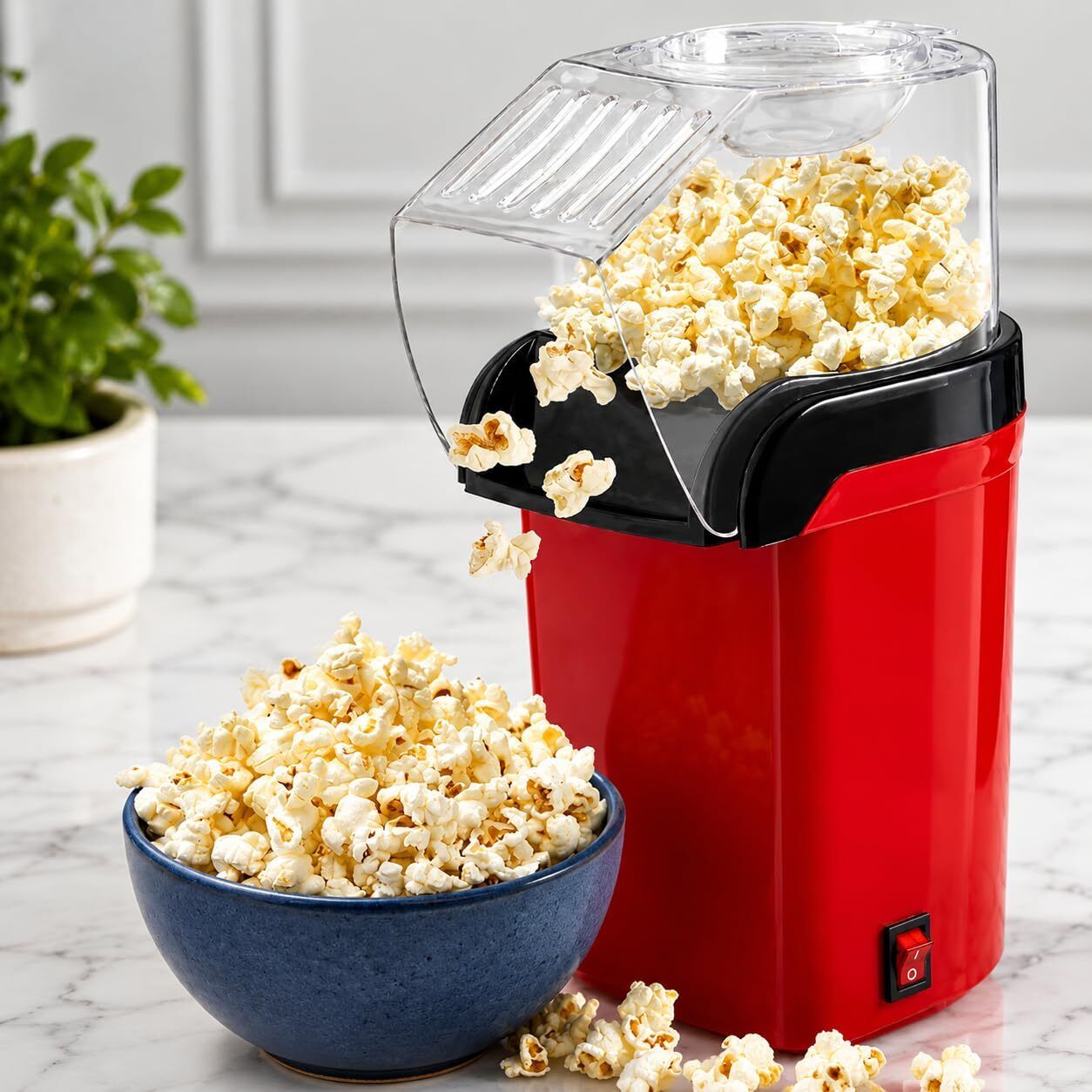 whpstore Hot Air Popcorn Popper 1200W – Oil-Free, Fast Pop, Built-in Measuring Cup, 0.5 L Popcorn Maker-picture-28